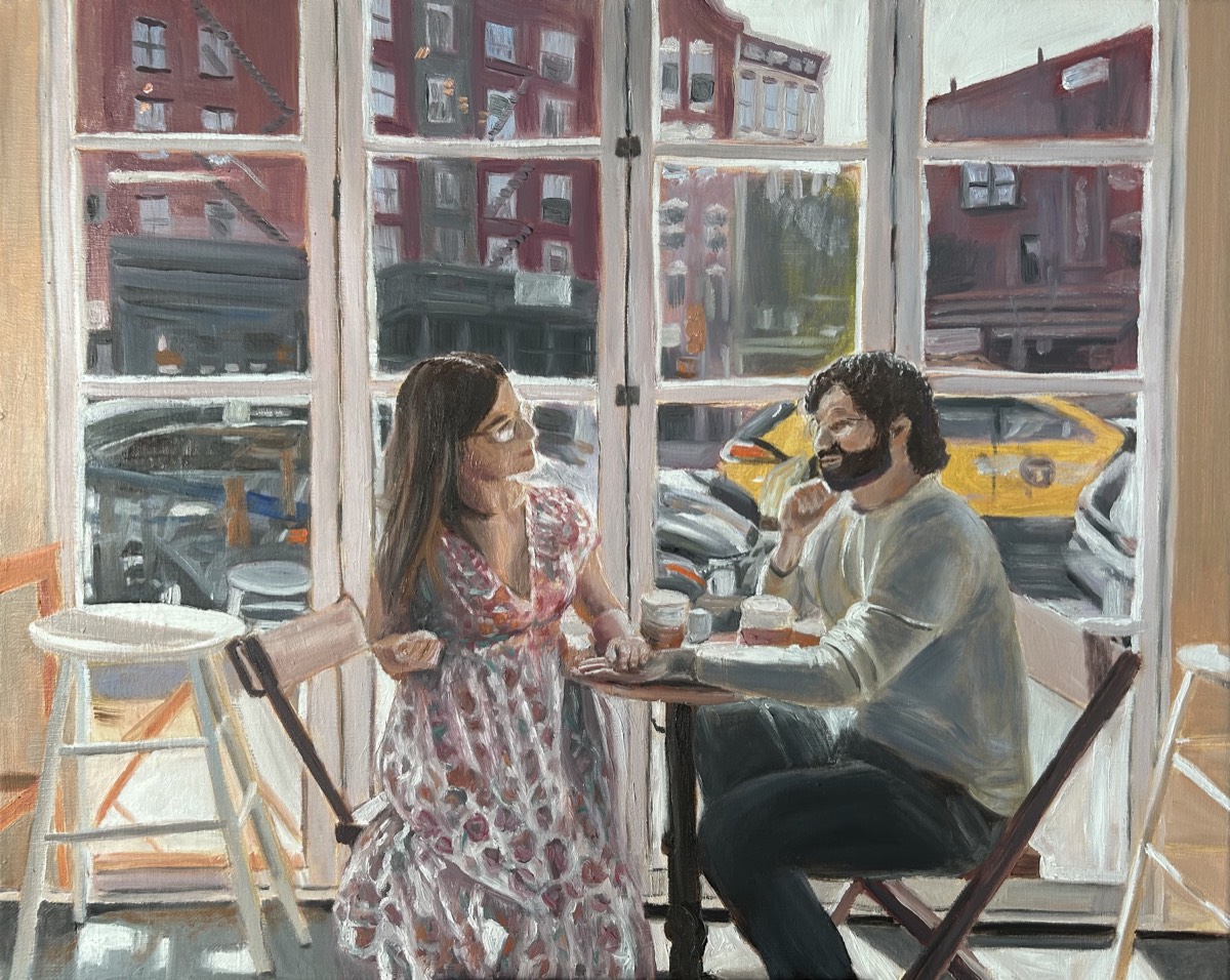 Alexa and Joey painting